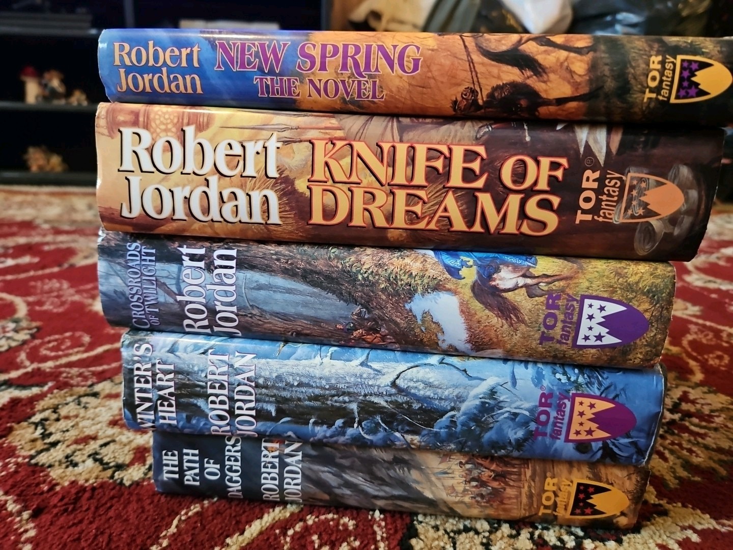 Robert Jordan WHEEL OF TIME 5-Book Bundle – All 1st Edition / 1st Printings HC