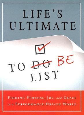 LIFE&rsquo;S ULTIMATE TO DO BE LIST By David C Cook – Honor Books