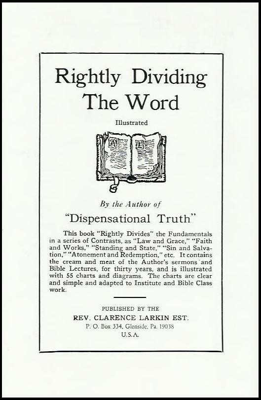COMPLETE CLARENCE LARKIN COLLECTION – Nine Books by Rev. Clarence Larkin