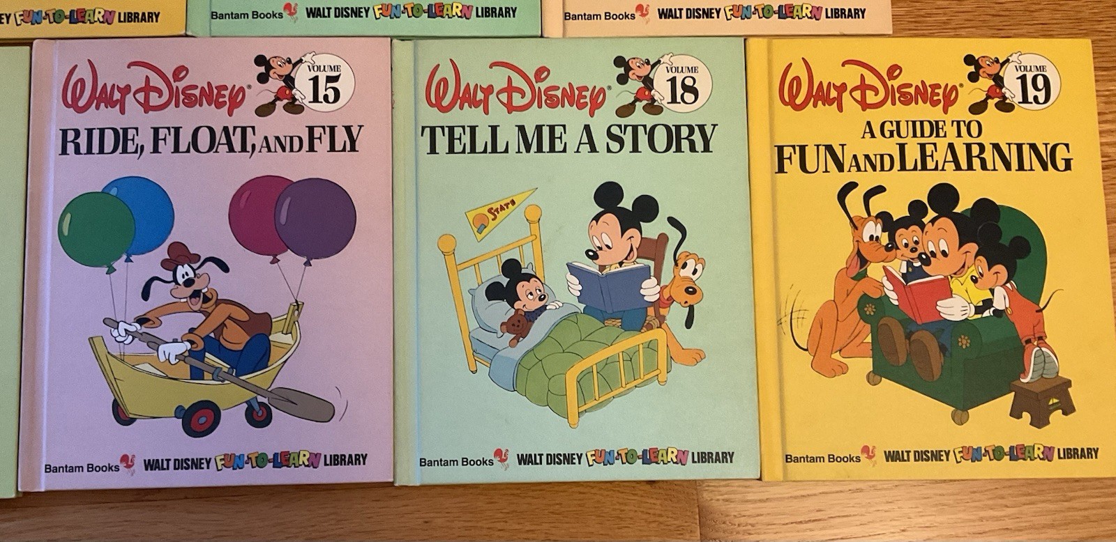 Lot 13 Walt Disney Fun To Learn Library Children&rsquo;s Books 2, 4, 6, 8-15, 18, 19