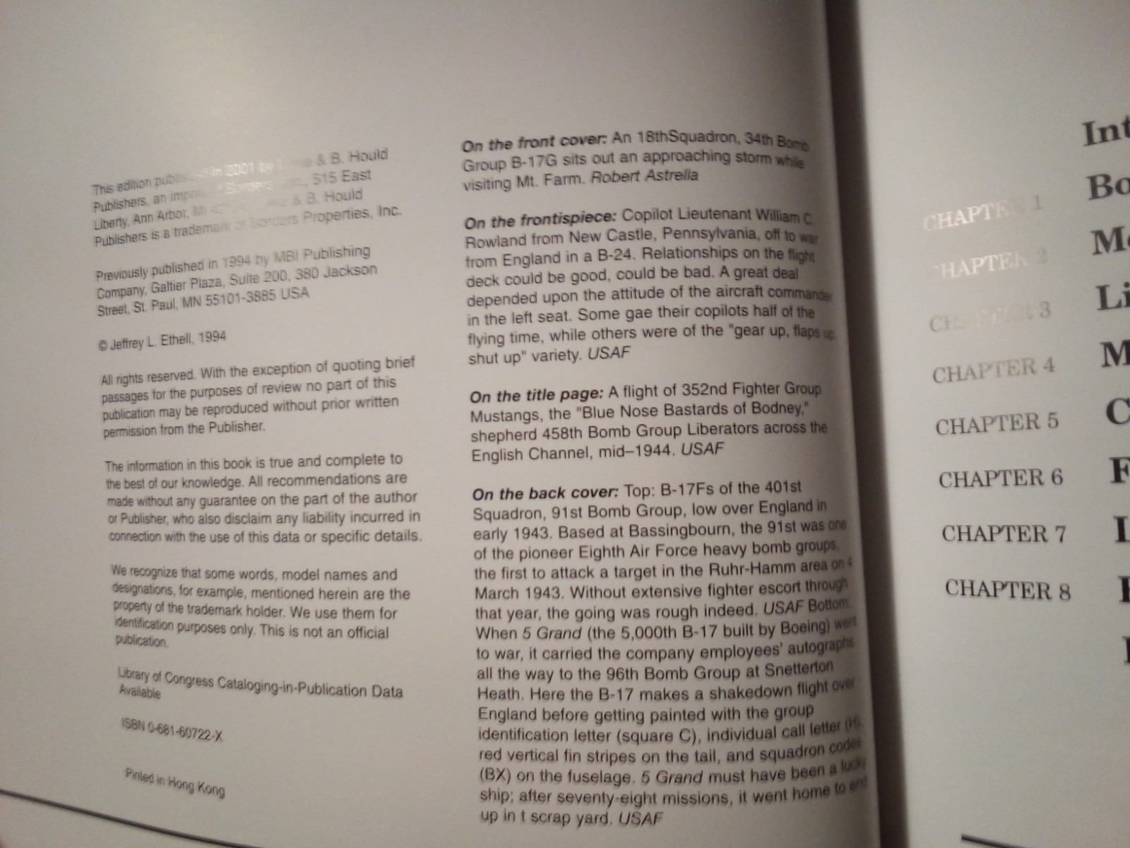 (COBP) « BOMBERS OF WW II (2) by JEFFREY L. ETHELL » / TPB / 180 PAGES / 1994