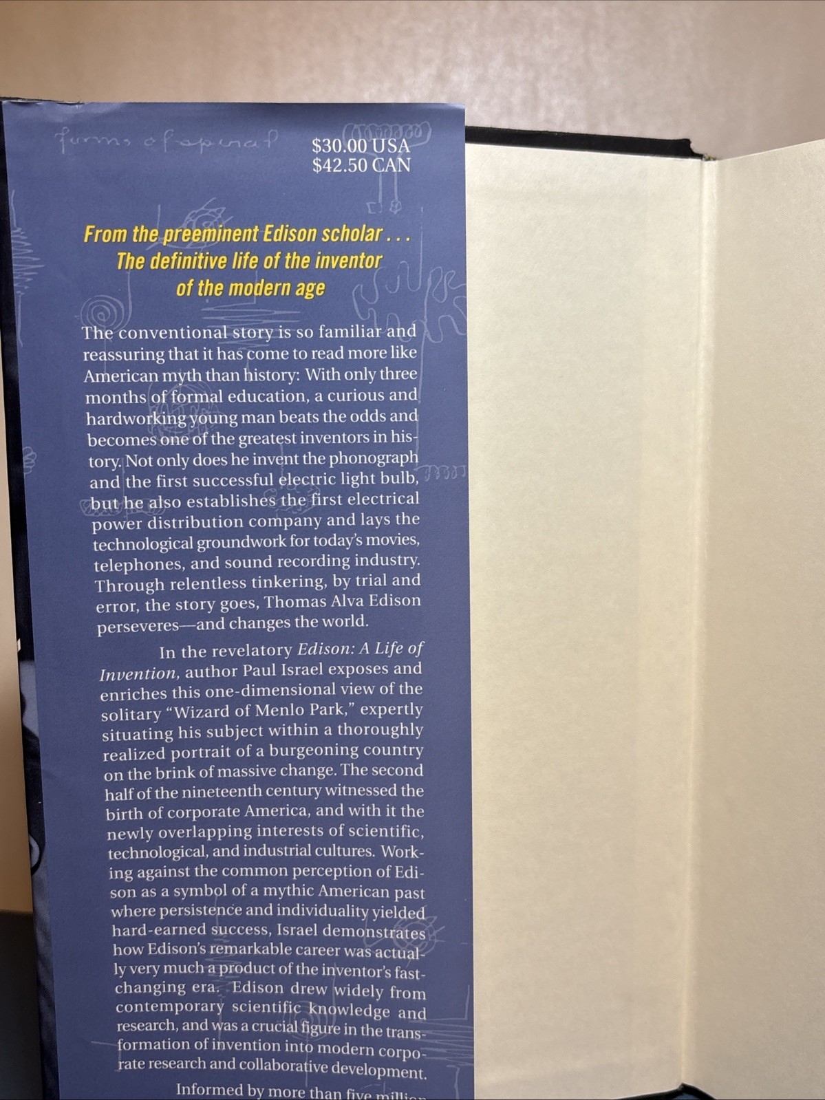 Edison: A Life of Invention by Paul Israel (1998, Hardcover)