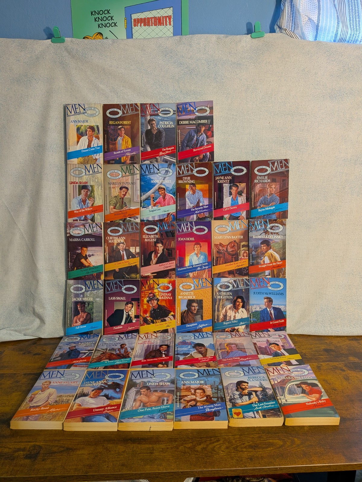 Silhouette Men Made In America Book Lot Of 34 Romance Paperbacks Mixed Authors