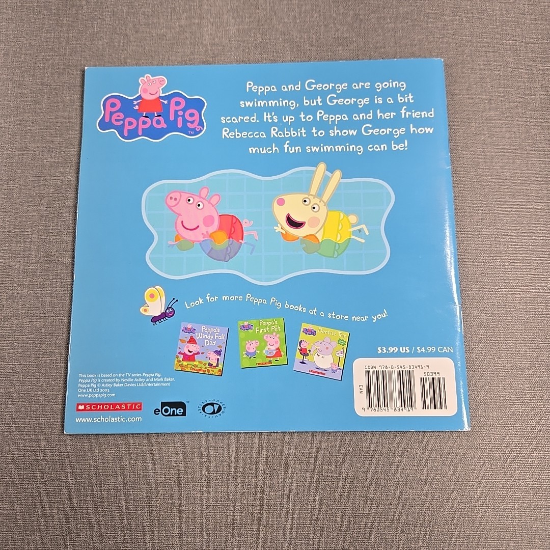 Peppa Pig ~ Bedtime~Tooth Fairy~Windy~Swimming ~ 2015 ~ 4 Trade Paperback Books