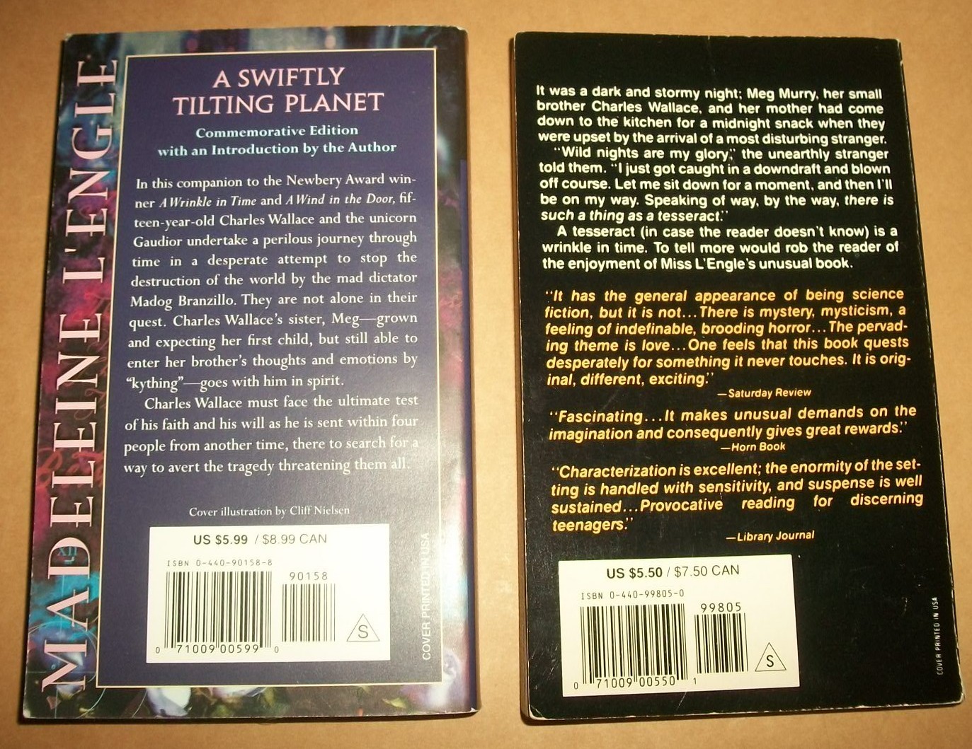 Madeleine L&rsquo;Engle v 1&3 Murry A Swiftly Tilting Planet Wrinkle Time PB lot 2 VG