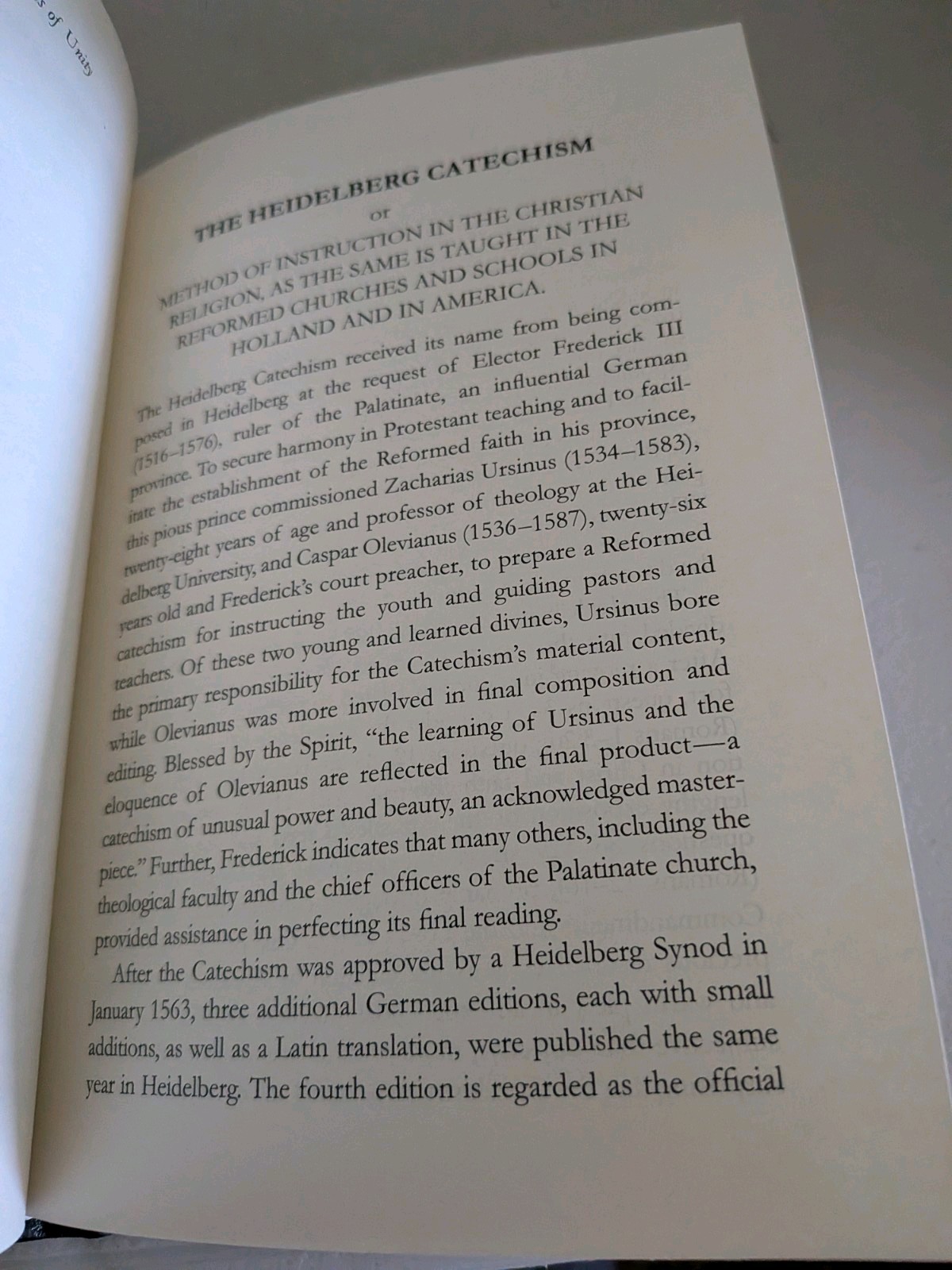 THE THREE FORMS OF UNITY: Belgic Confession of Faith…HB Like New, Intro Beeke