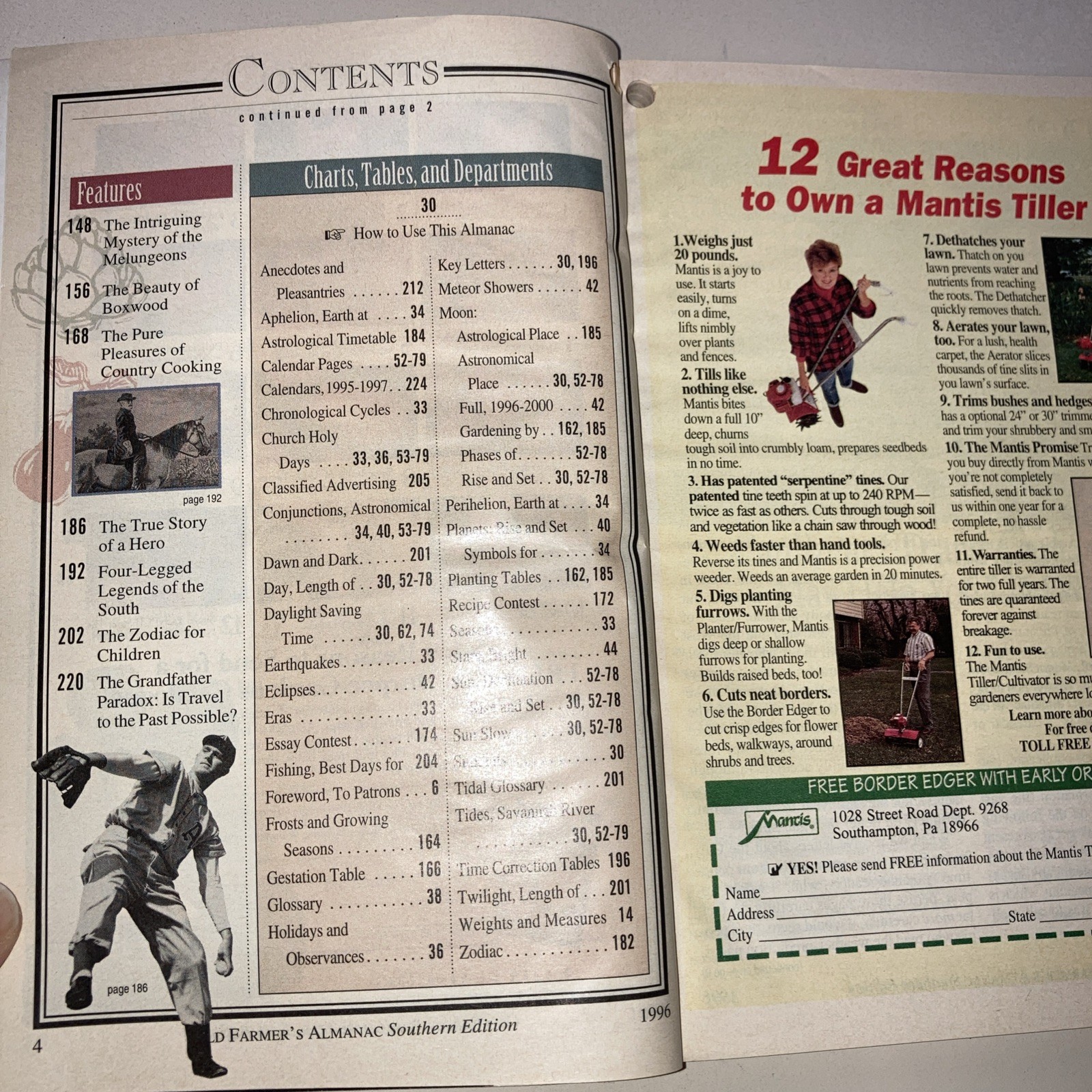 Old Farmer&rsquo;s Almanac lot of 18 years SC Robert Thomas Weather & Southern Edition