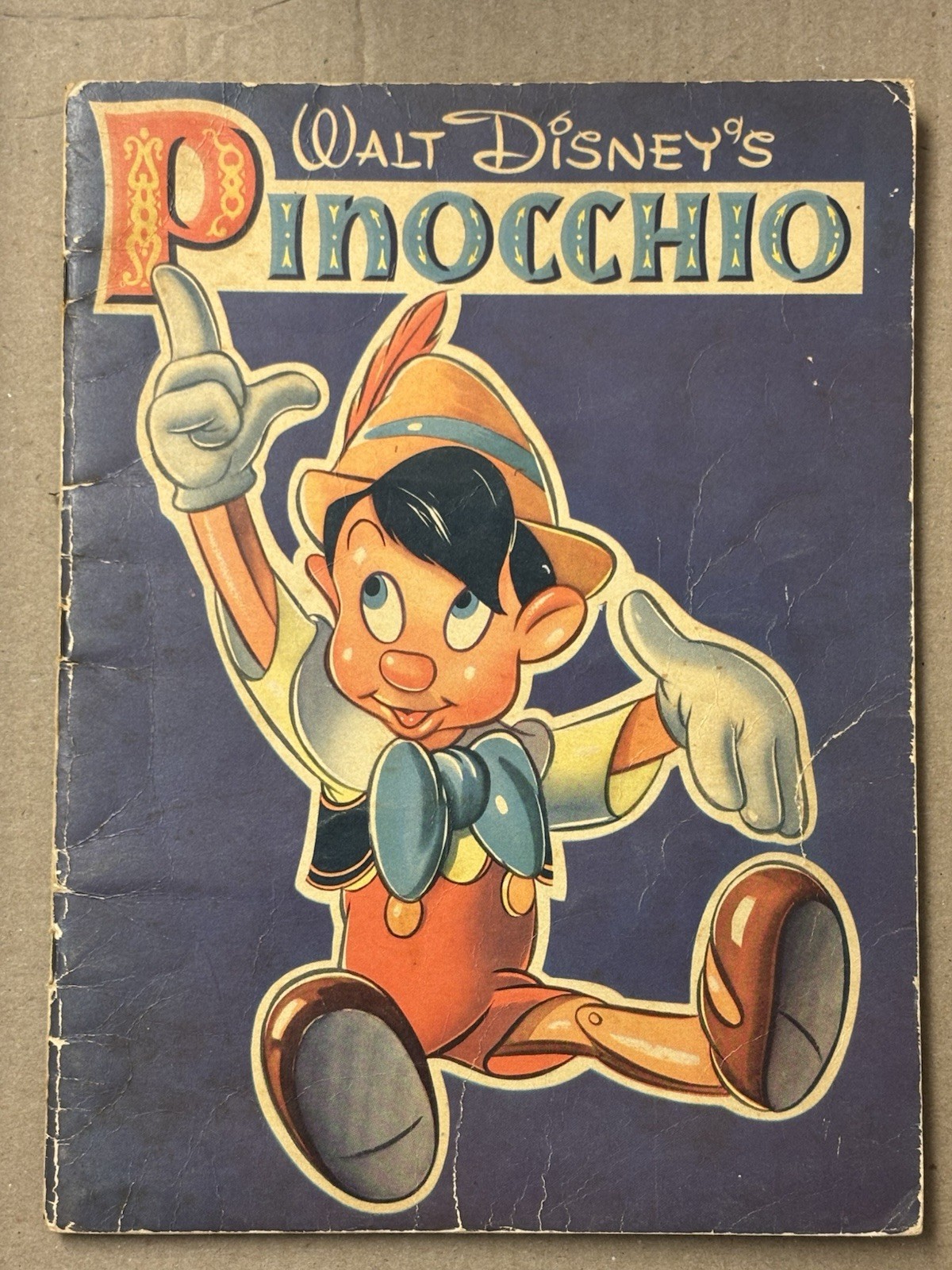 1939 Walt Disney&rsquo;s Pinocchio w/Pictures to Color Whitman Publishing RARE!!