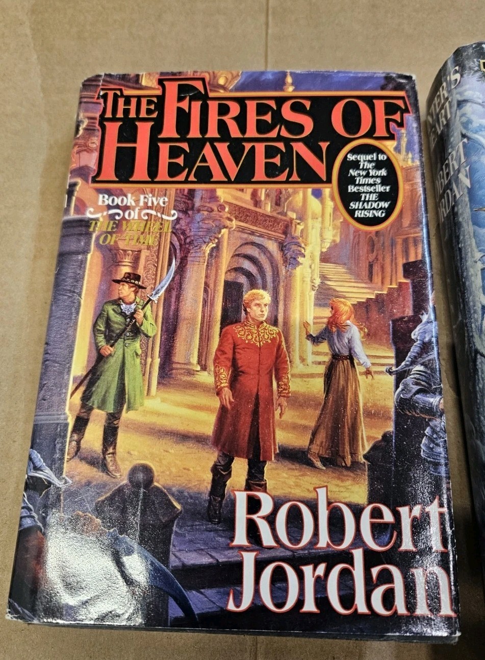 Lot of 6 Wheel of Time HC Books Robert Jordan