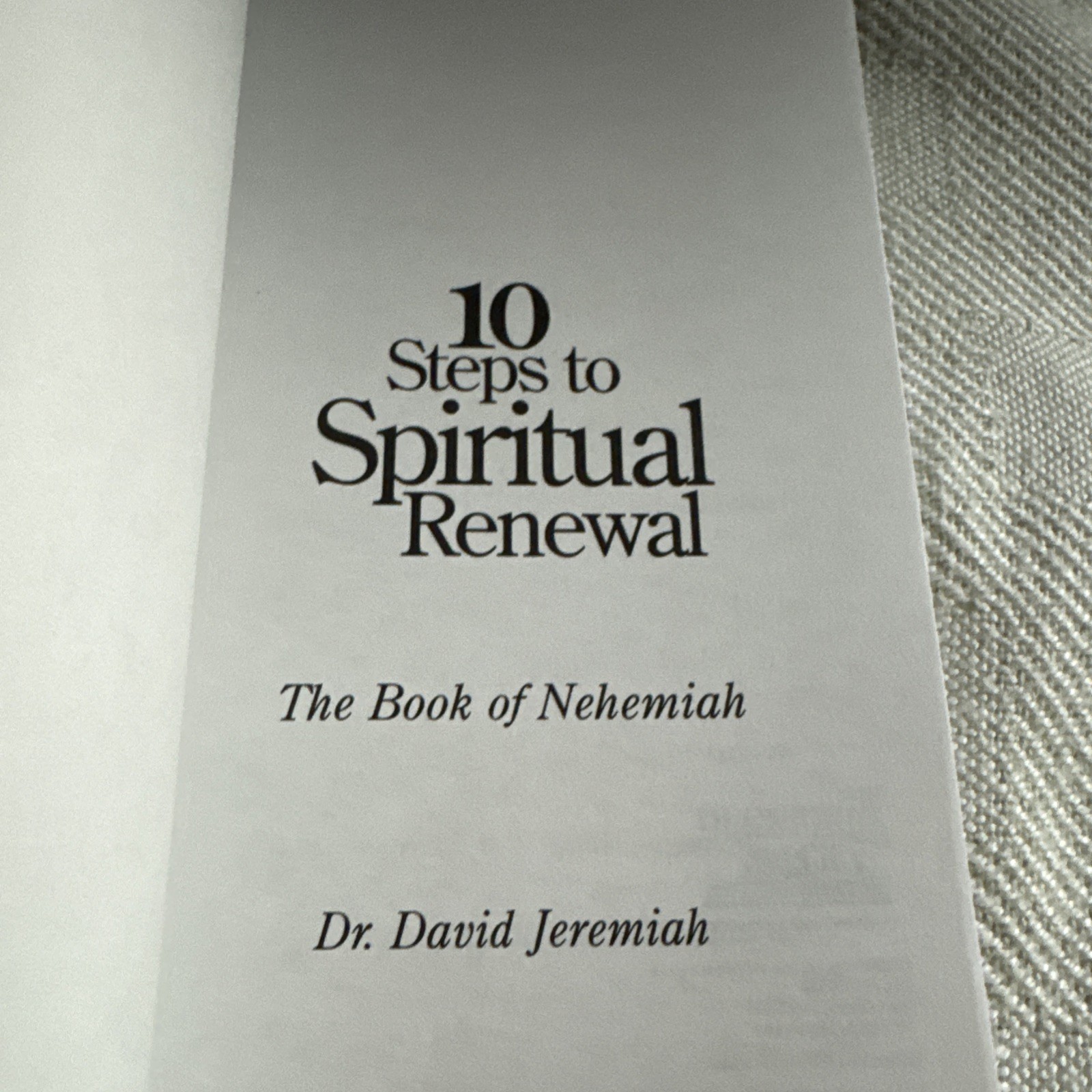 10 Steps To Spiritual Renewal Study Guide (2008 Paperback) By David Jeremiah