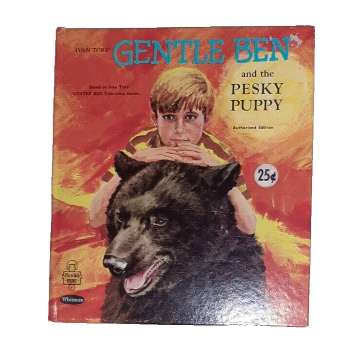 Tell-A-Tale Gentle Ben and the Pesky Puppy Whitman 1969 Children&rsquo;s Book Vintage