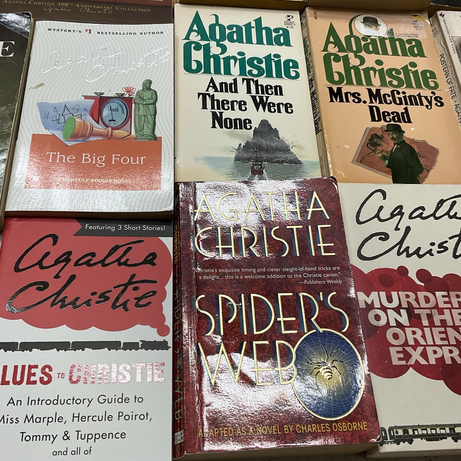 Agatha Christie PB Book Lot of 13: Then There Were None, Murder of Roger Ackroyd