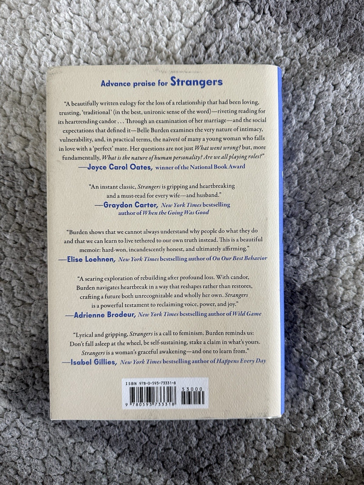 Strangers : A Memoir of Marriage by Belle Burden (2026, Hardcover)