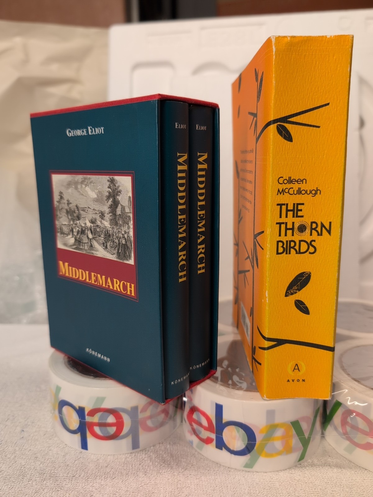 MIDDLEMARCH Collector&rsquo;s Edition Slipcase + THE THORN BIRDS by Colleen McCullough