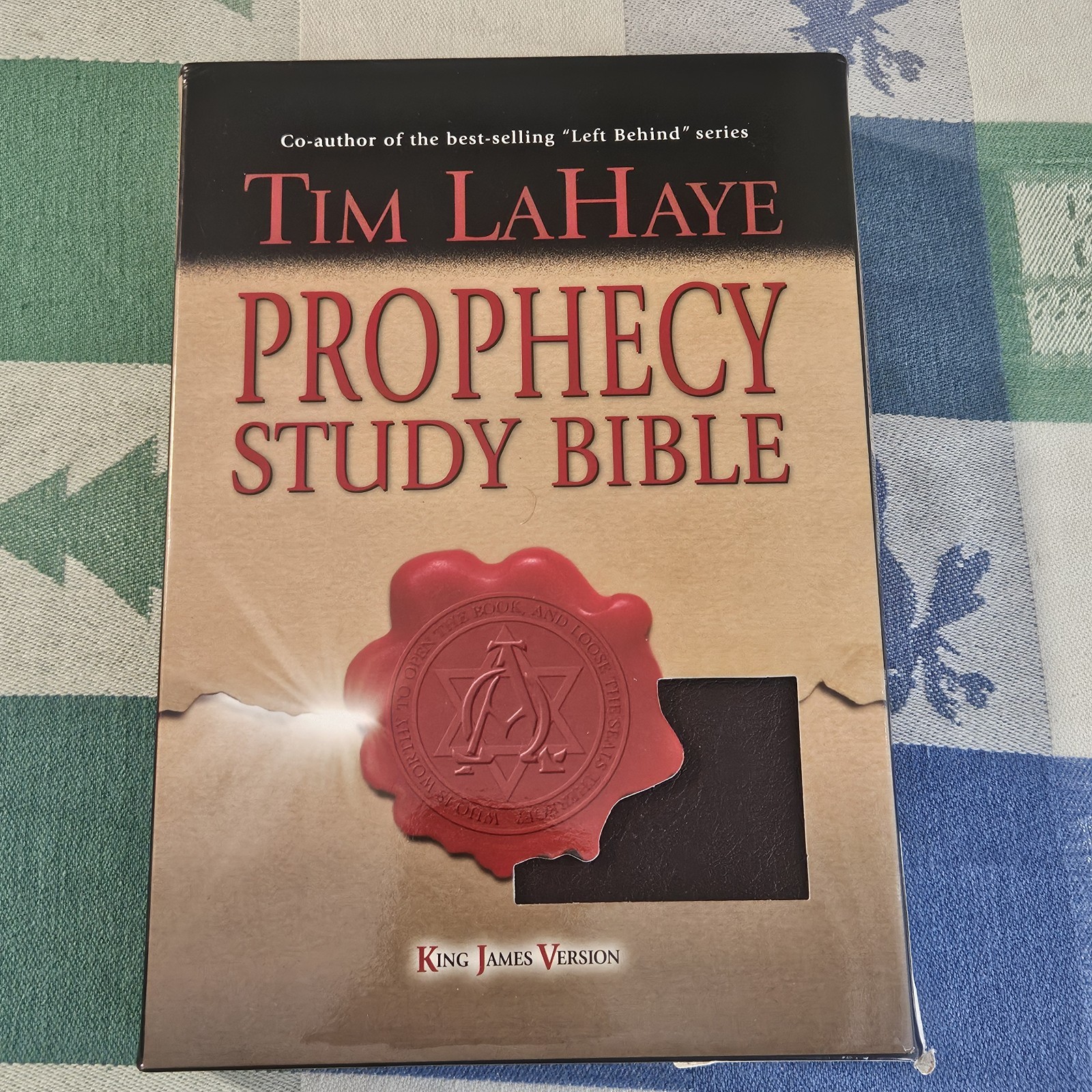 Tim Lahaye Prophecy Study Bible Indexed Burgandy Genuine Leather KJV