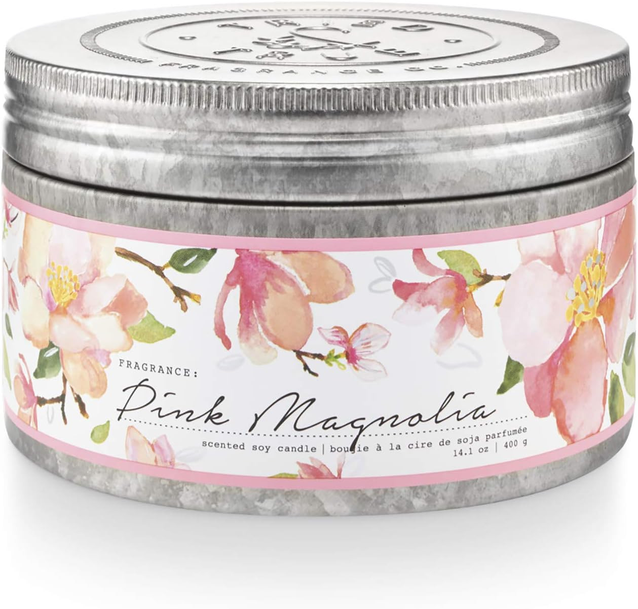 Pink Magnolia Candle, 14.1 Oz. Tin
