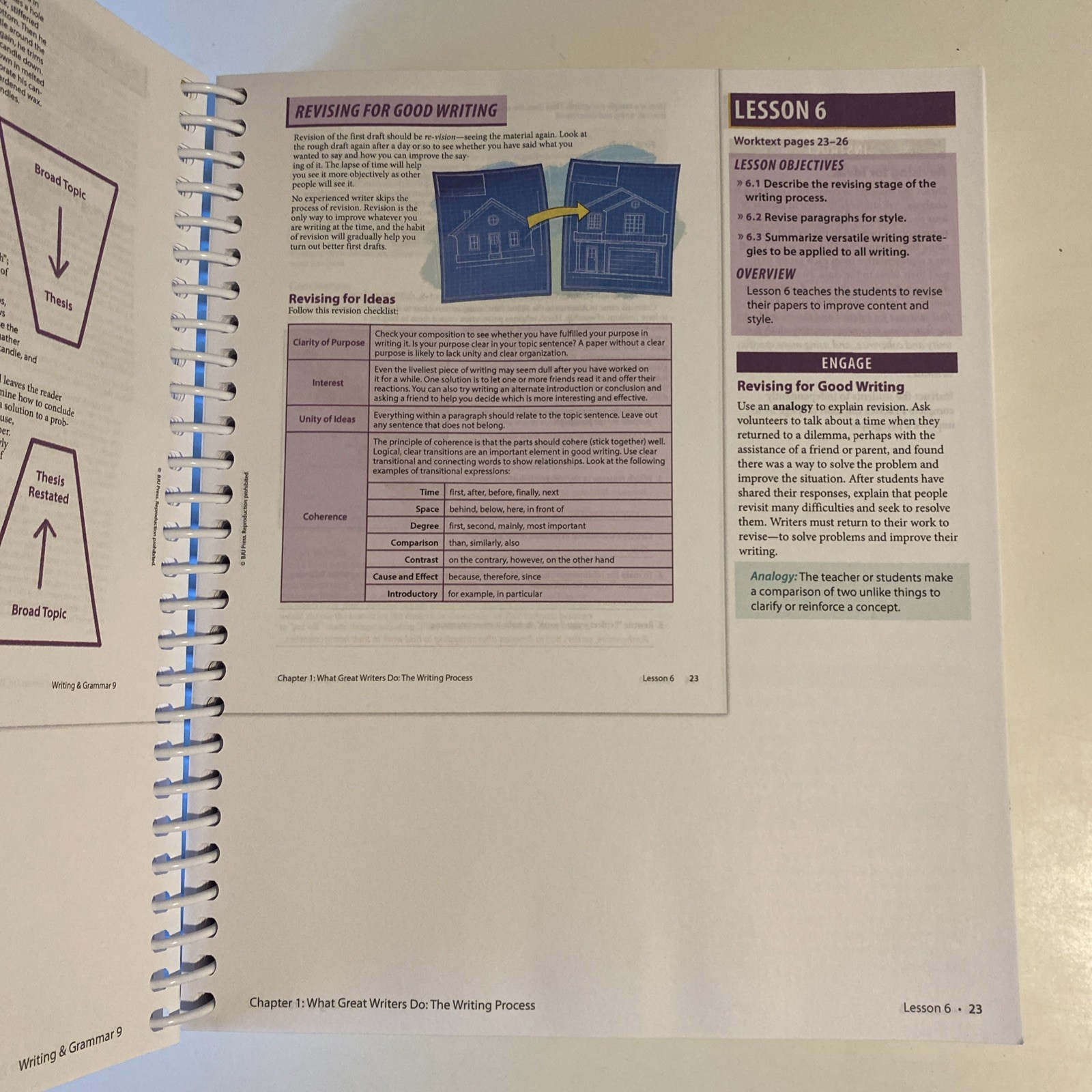 BJU Press Writing & Grammar Grade 9 Teacher&rsquo;s Edition Part 1 & 2 4th Edition