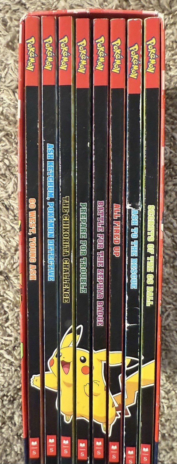 Pokemon Adventure Collection Box Set 8 Chapter Books COMPLETE Pikachu Scholastic