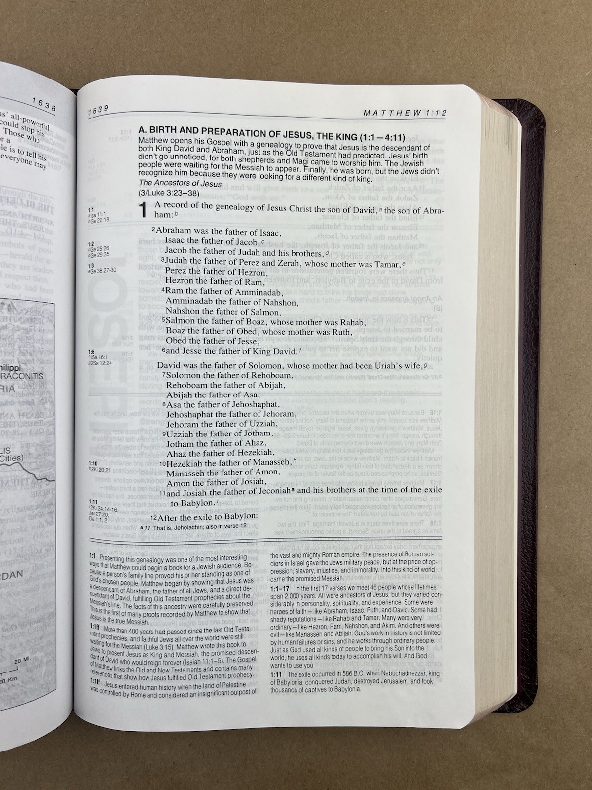 NIV Life Application Study Bible; Ronald A. Beers, Zondervan, 1997, Leather
