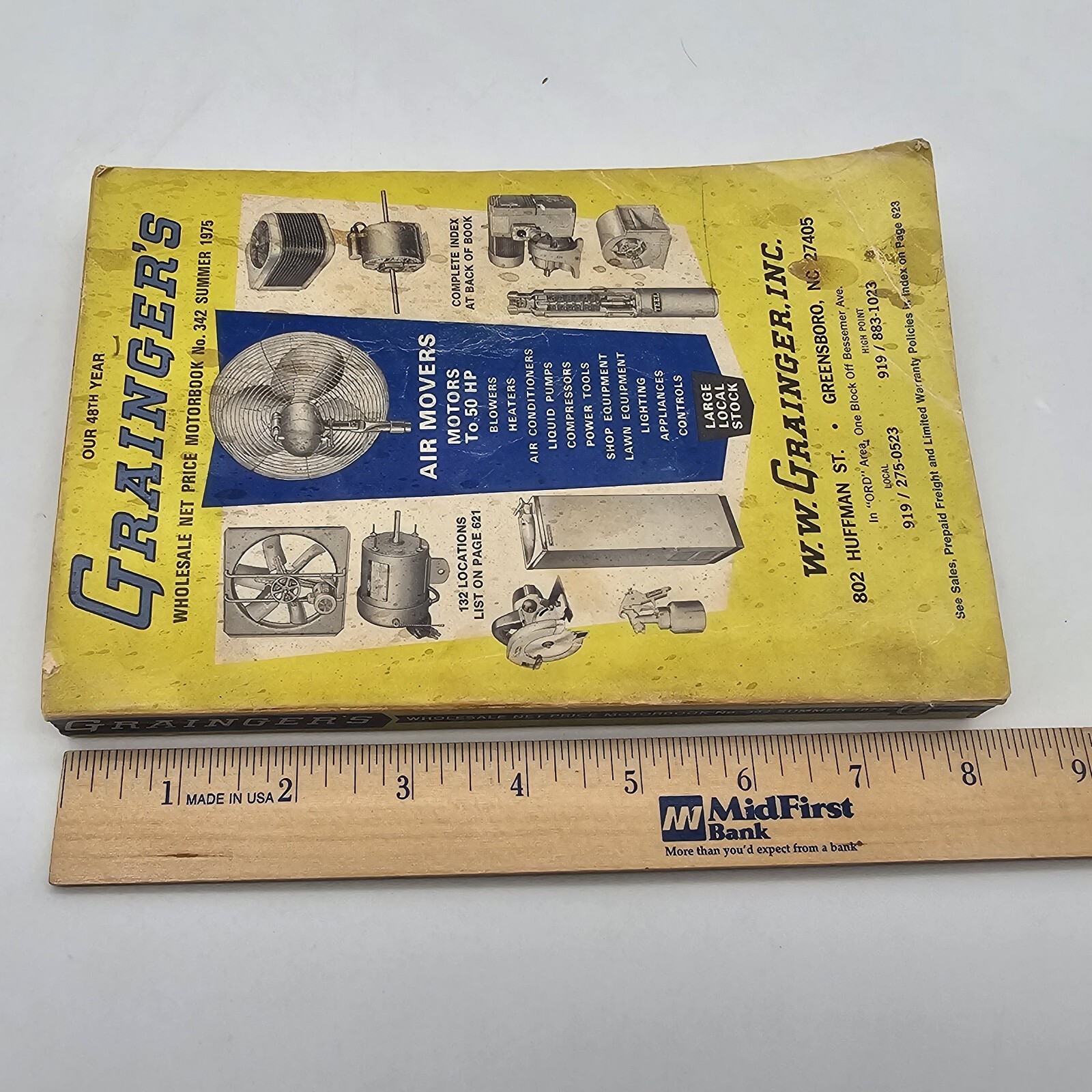 Grainger&rsquo;s Summer 1975 Wholesale Net Price Motorbook No. 342 Greensboro, NC VTG