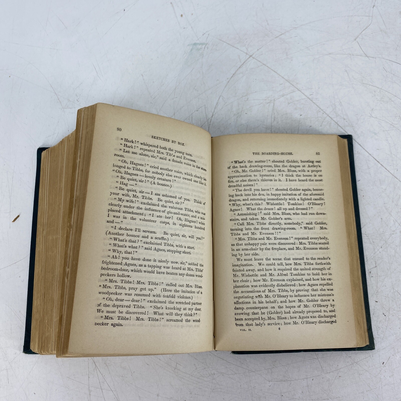 RARE Barnaby Rudge Sketches Part 2 Charles Dickens 1879 Globe Edition Hardcover
