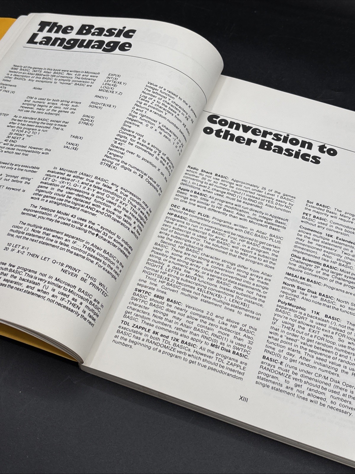 Basic Computer Games Microcomputer Edition David Ahi Early Home Computer 1st Ed