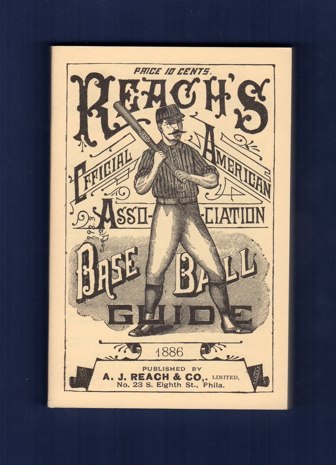 1886 REACH&rsquo;S A.A. BASEBALL GUIDE ~ 1989 Horton P.C. | 180 pages ~Scarce REPRINT!