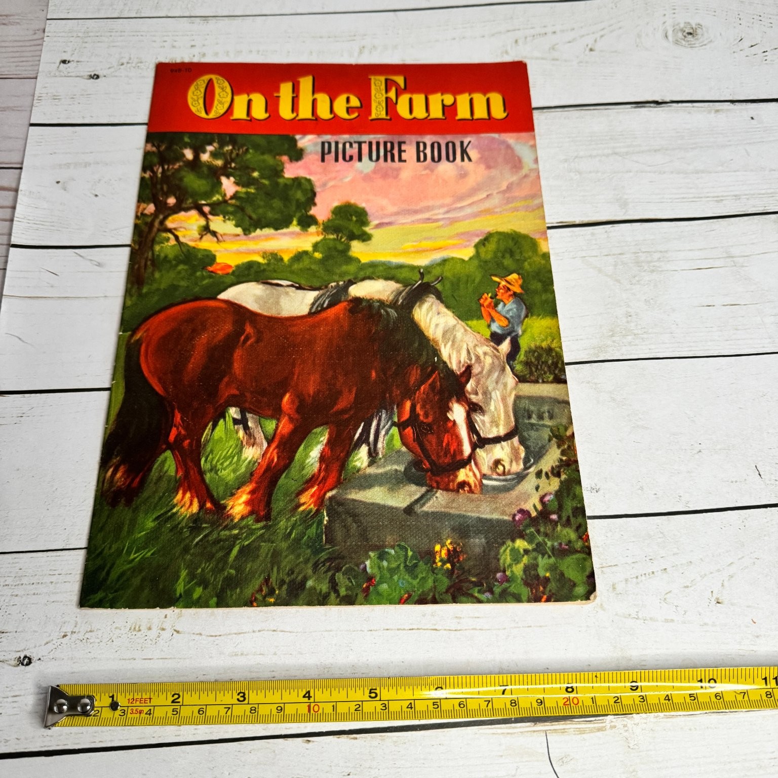 On the Farm Picture Book 1950 Whitman Publishing Vintage Children&rsquo;s Farm Animals