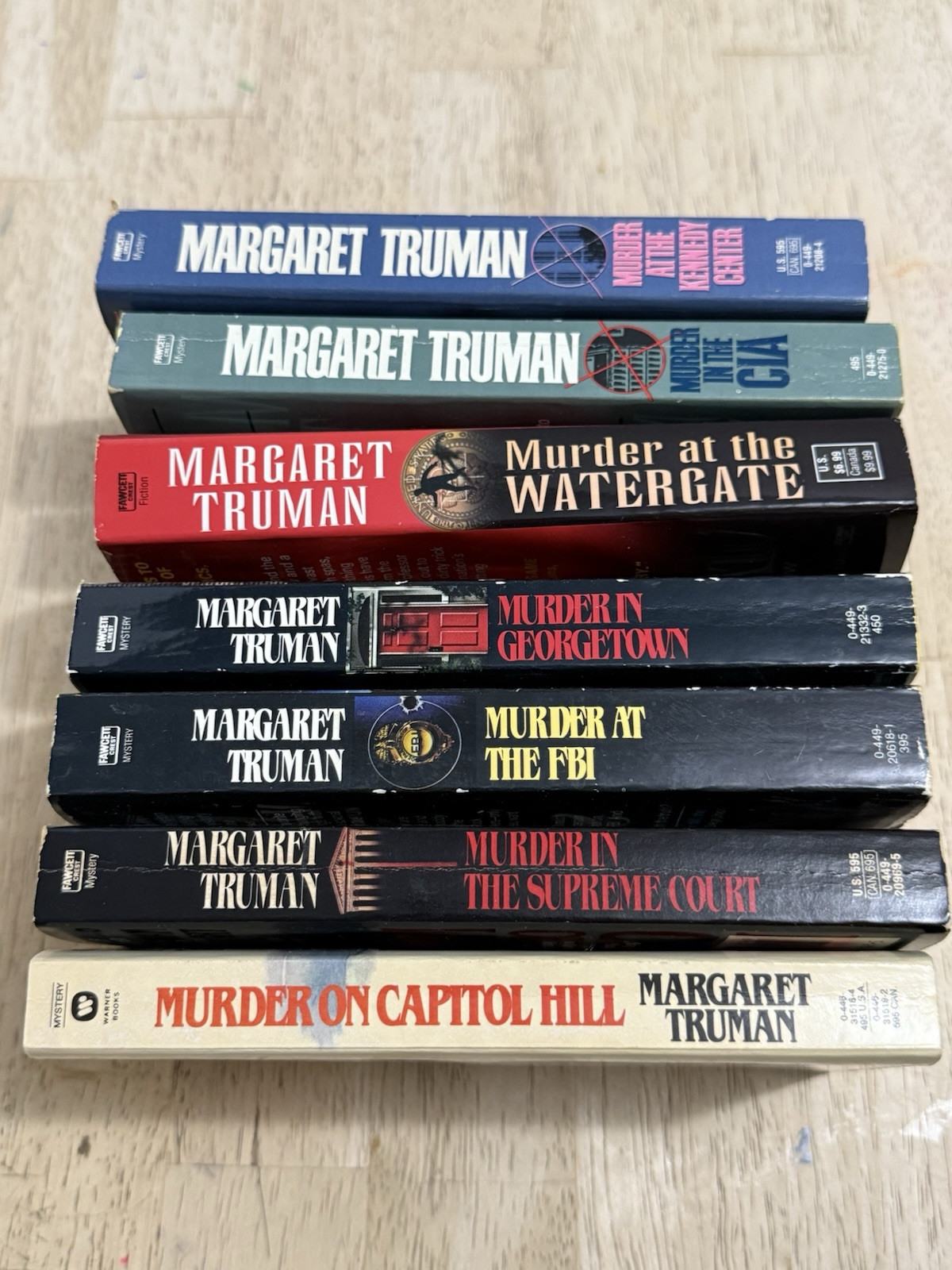 Margaret Truman Lot of 7 « Murder At/In/On » Novels Paperback Books Good Condition