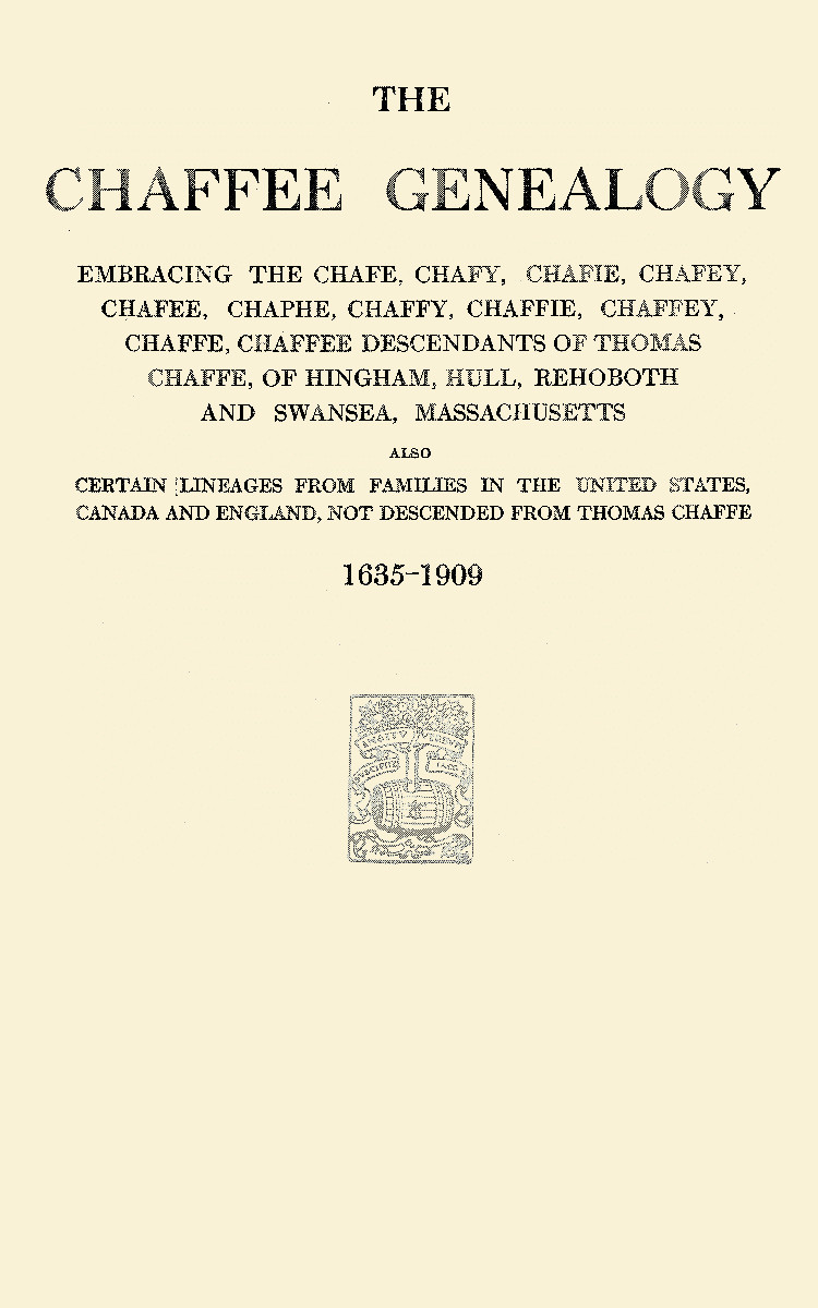 The Chaffee Genealogy