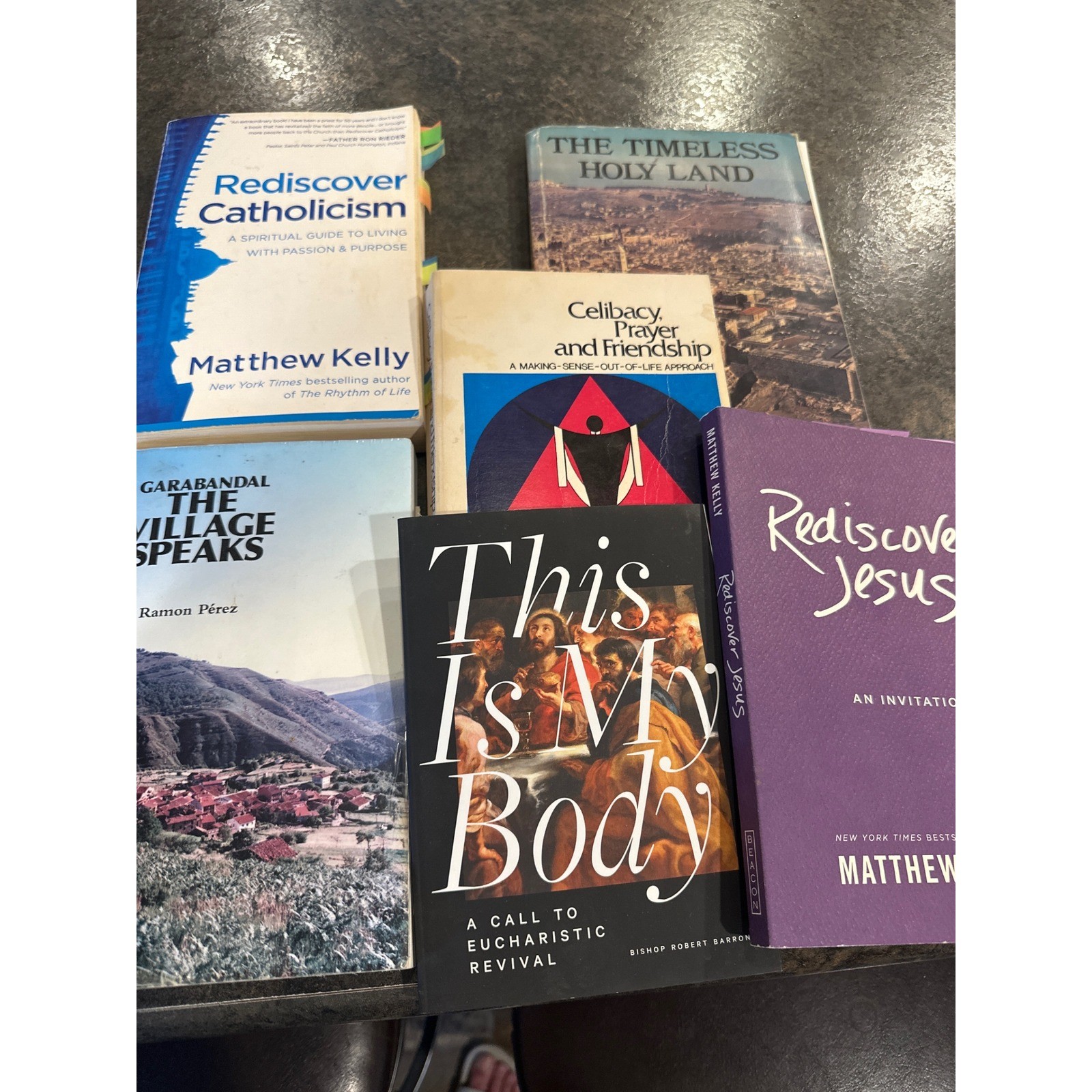 Mixed Christian Book Lot of 6 Matthew Kelly Robert Barron Religious Spiritual