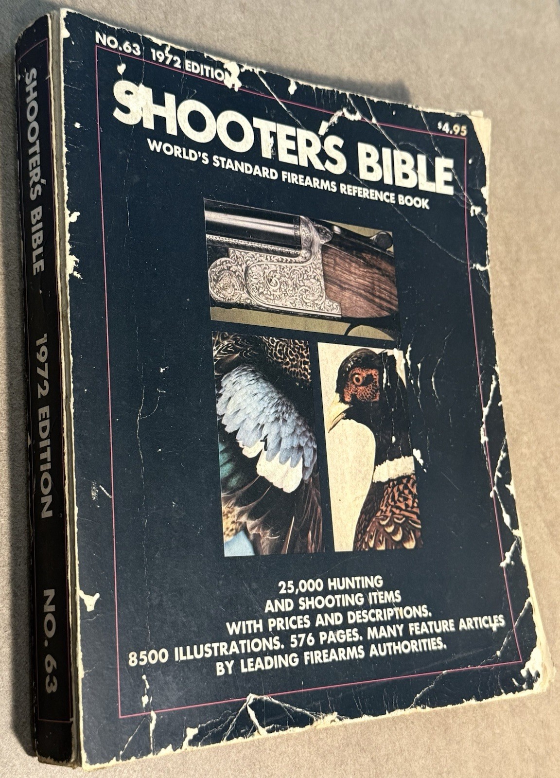 Shooter’s Bible No. 63 1972 Edition Vintage Firearms Reference Book 576 Pages