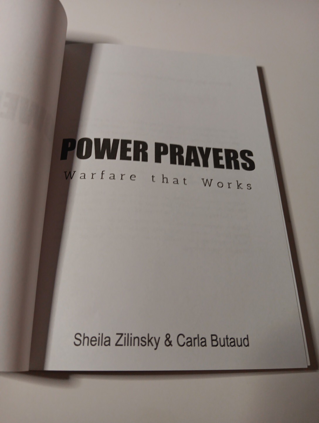 Power Prayers Book: Warfare That Works By Sheila Zilinsky & Carla Butaud