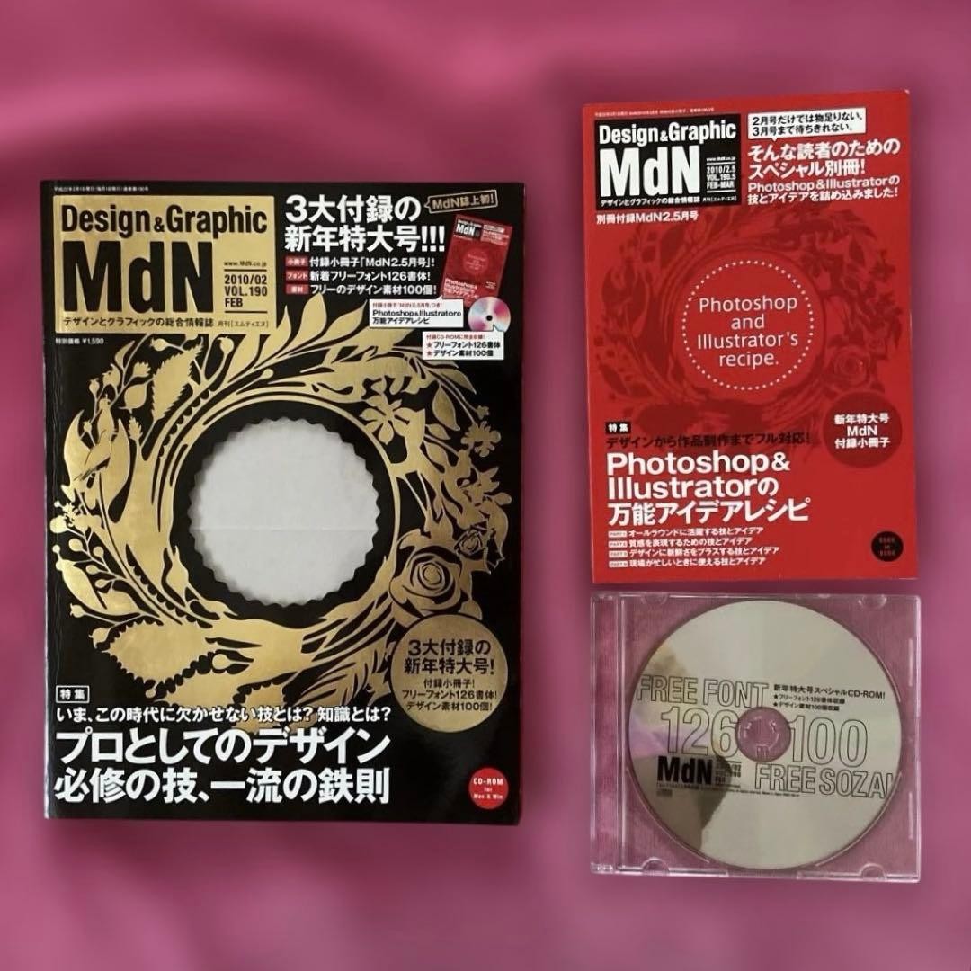 MdN vol.190 Design Magazine with CD-ROM & 126 Fonts, Appendix