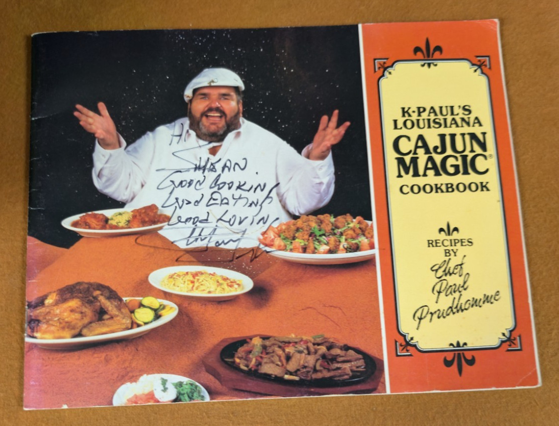 K Paul&rsquo;s Louisiana Cajun Magic Cookbook SIGNED 40 Pages~ Nice