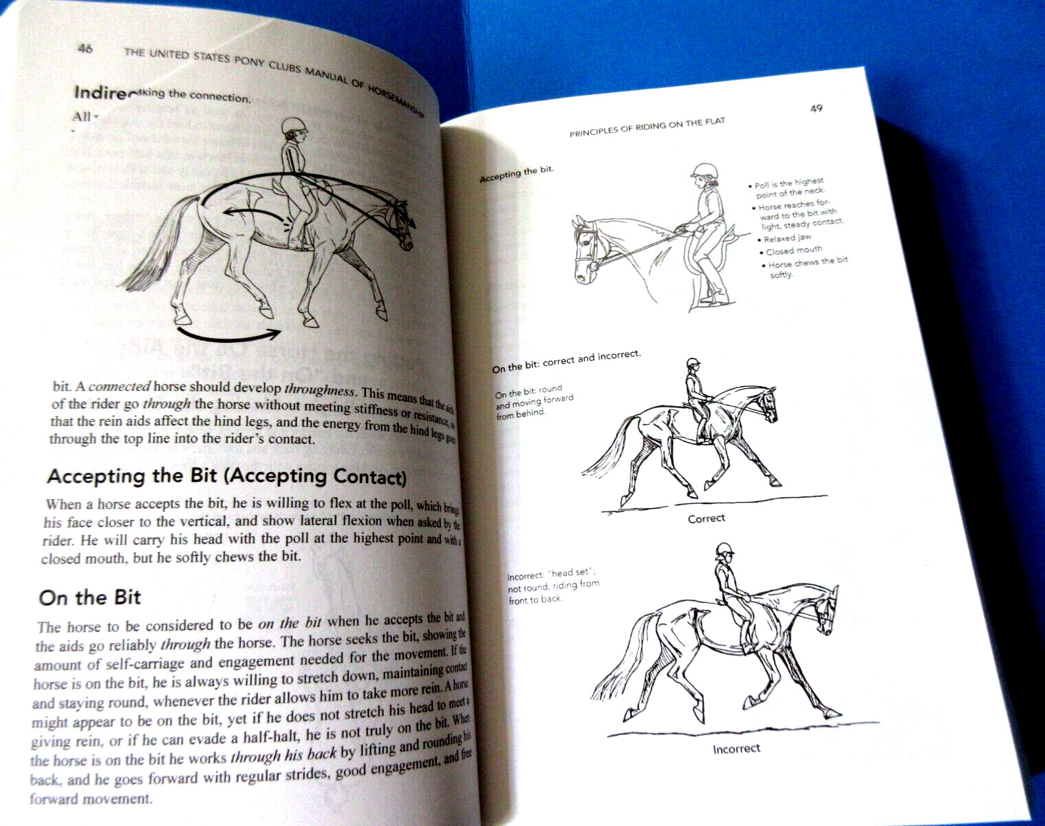 Lot of 3: US Pony Clubs Manual Horsemanship:Book 3 Advanced, Intermediate+ Basic