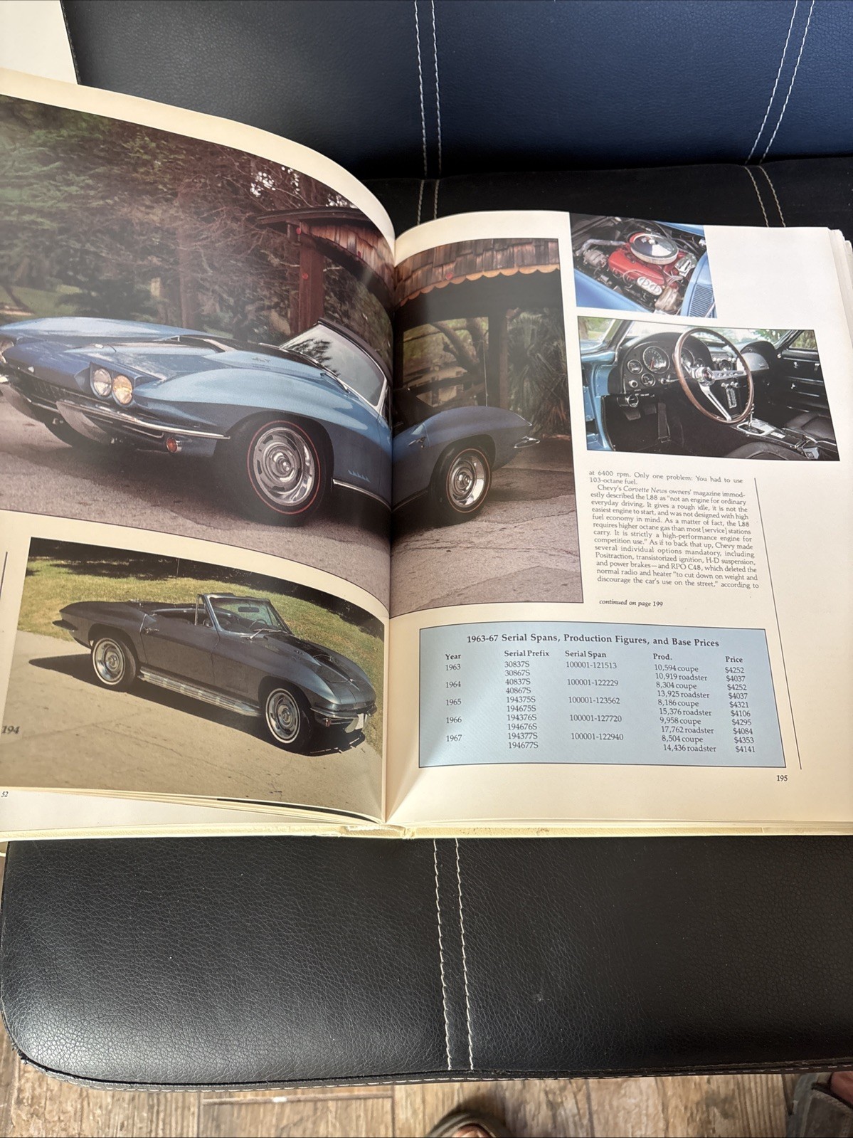 CORVETTE CHRONICLE LARGE HARDBACK BOOK* 192 PAGES* by JAMES FLAMMANG 1993 VTG.