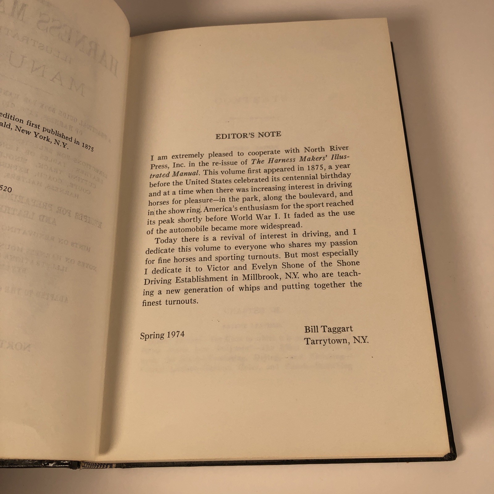 The Harness Makers&rsquo; Illustrated Manual – Faux Leather bound HC Facsimile Reprint