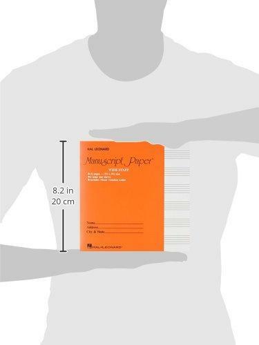 Wide Staff Manuscript Paper (Red Cover)