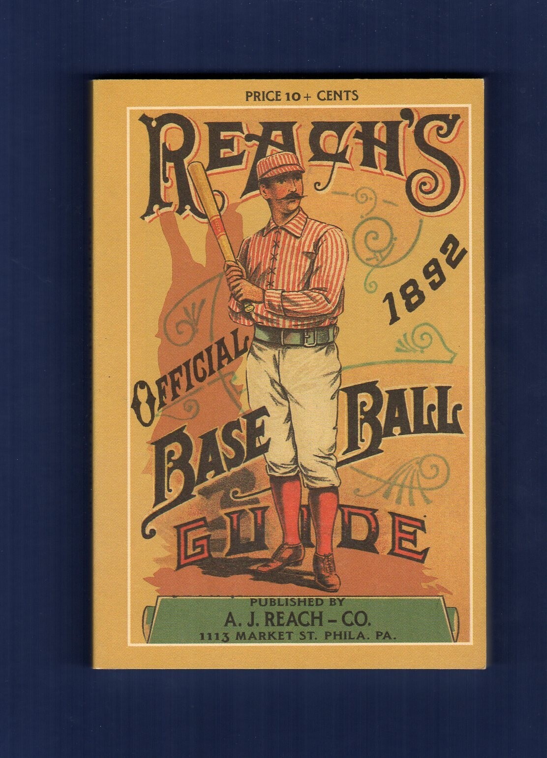 1892 REACH&rsquo;S BASEBALL GUIDE | 1989 Horton P.C. | 160 pages ~ Scarce REPRINT! A