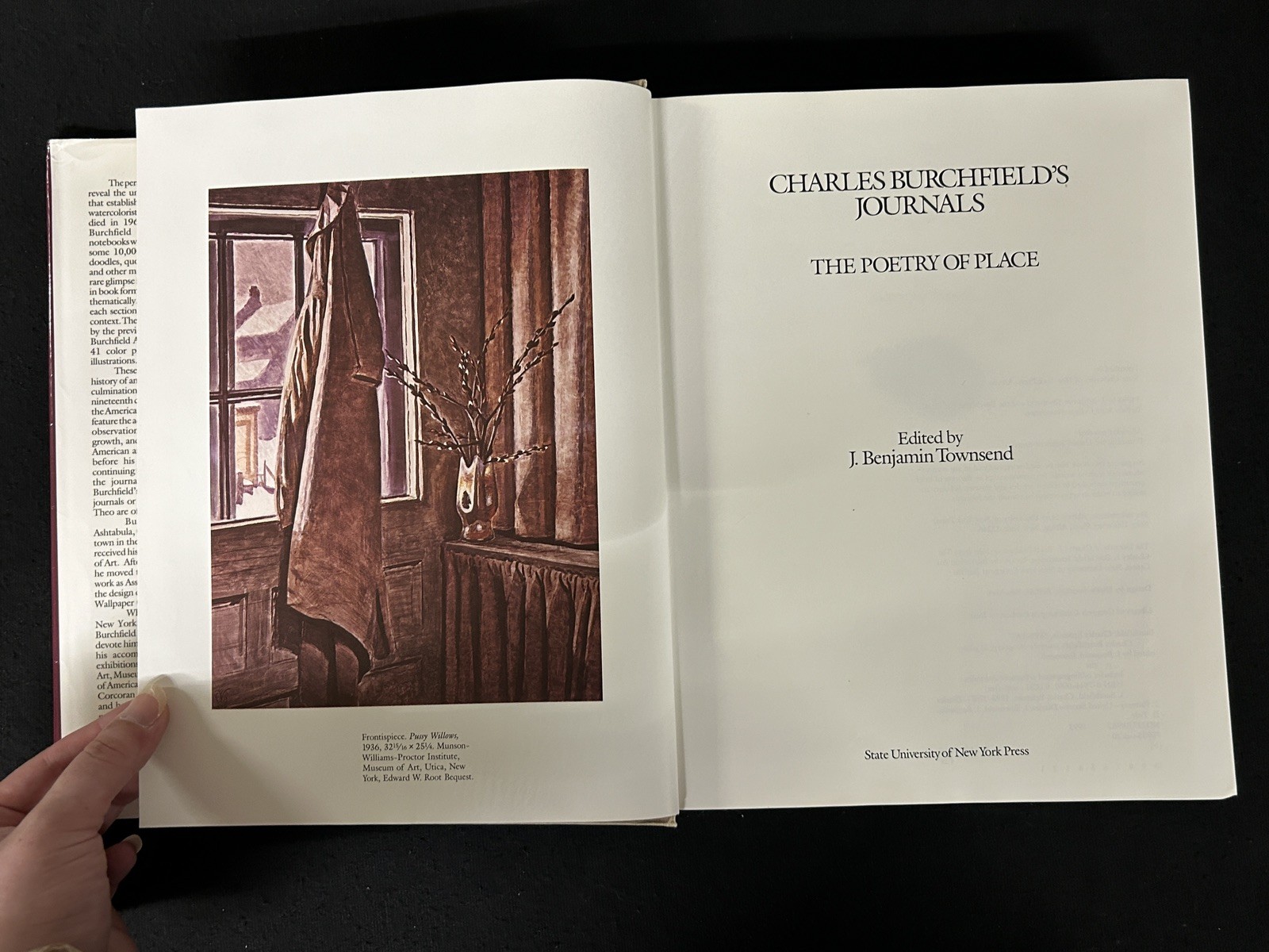 Charles Burchfield&rsquo;s Journals : The Poetry of Place HCDJ 1993 1st