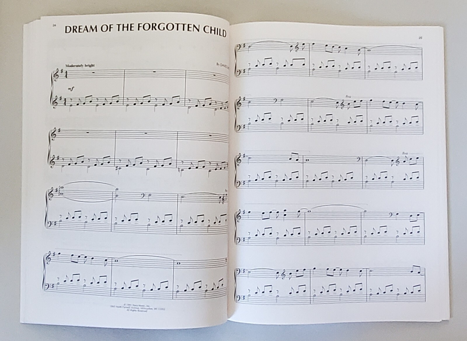 1992 THE DAVID LANZ COLLECTION – NEW AGE PIANO SOLOS – SONGBOOK 104 pages