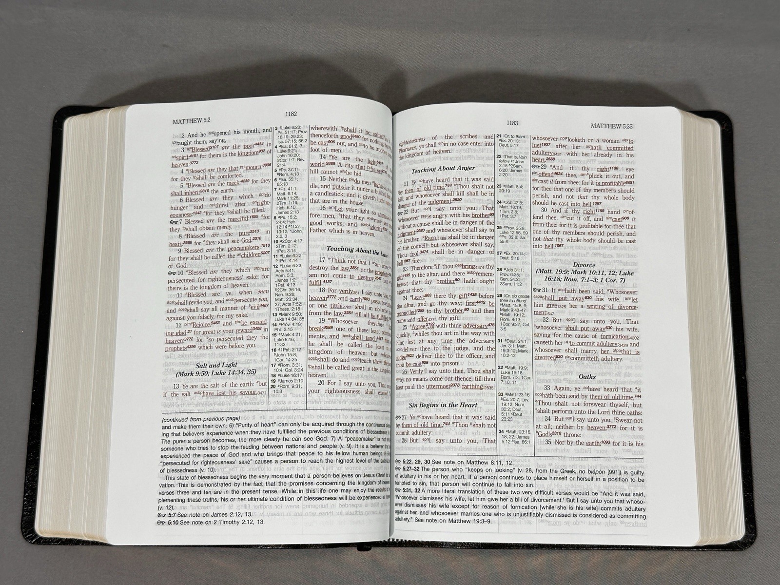 Hebrew Greek Key Word Study Bible KJV Genuine Leather Black AMG Publishers Box