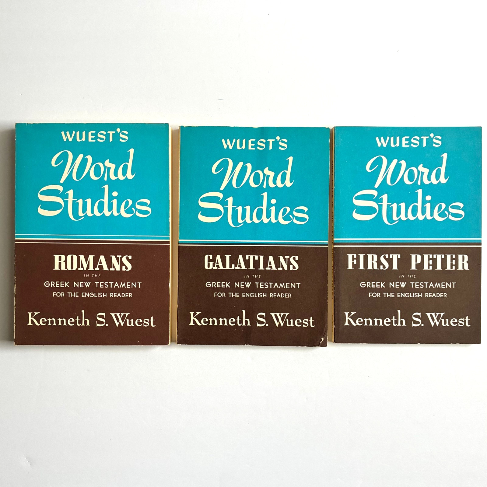 Wuest&rsquo;s Word Studies 3 Books Romans Galatians I Peter Greek New Testament PB