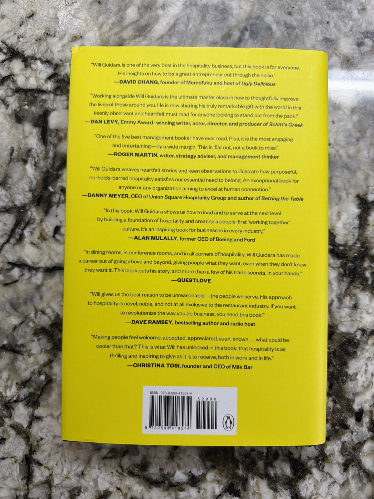 Unreasonable Hospitality By Will Guidara Hardcover Brand New