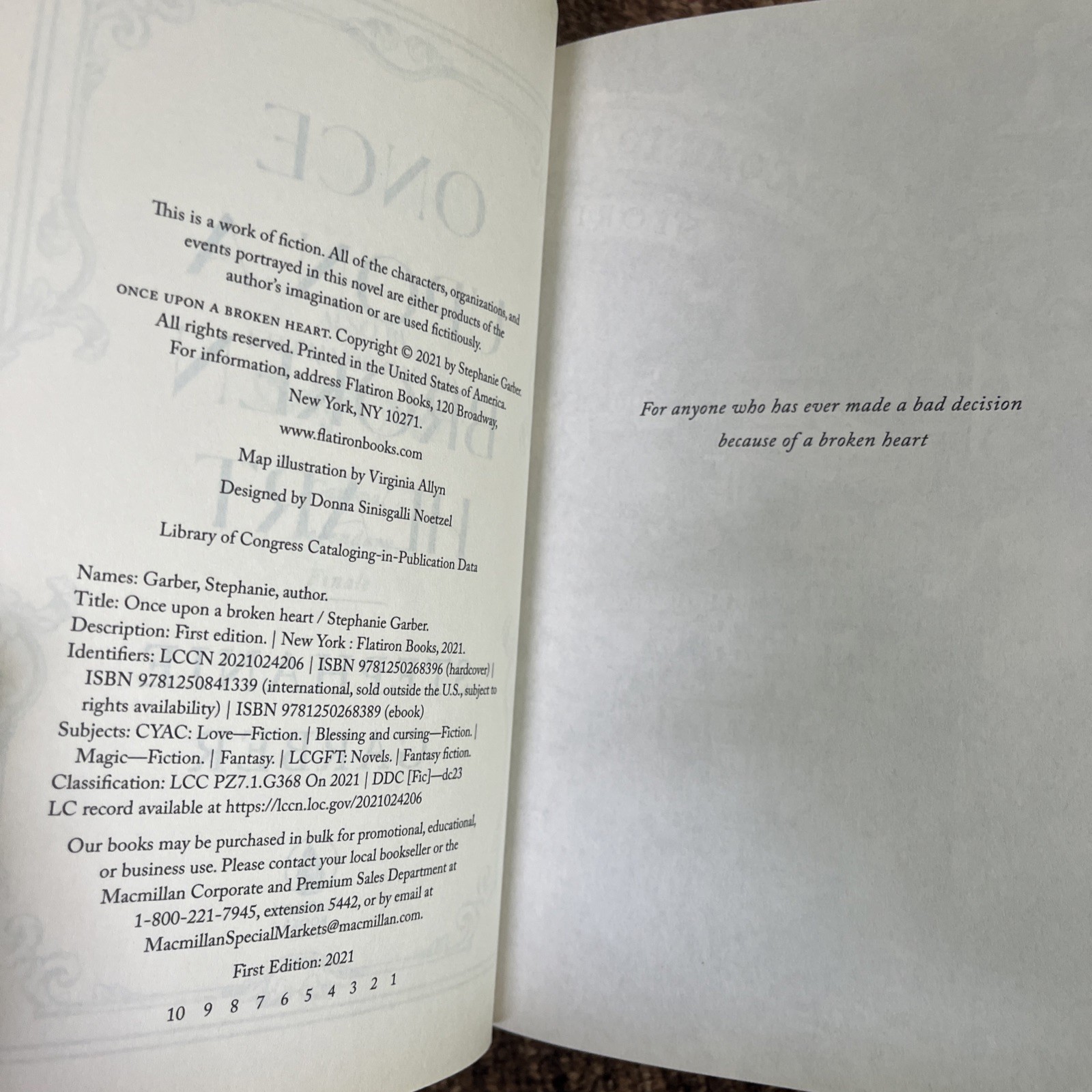 Signed Once Upon A Broken Heart Stephanie Garber 1st Owlcrate Exclusive Edition