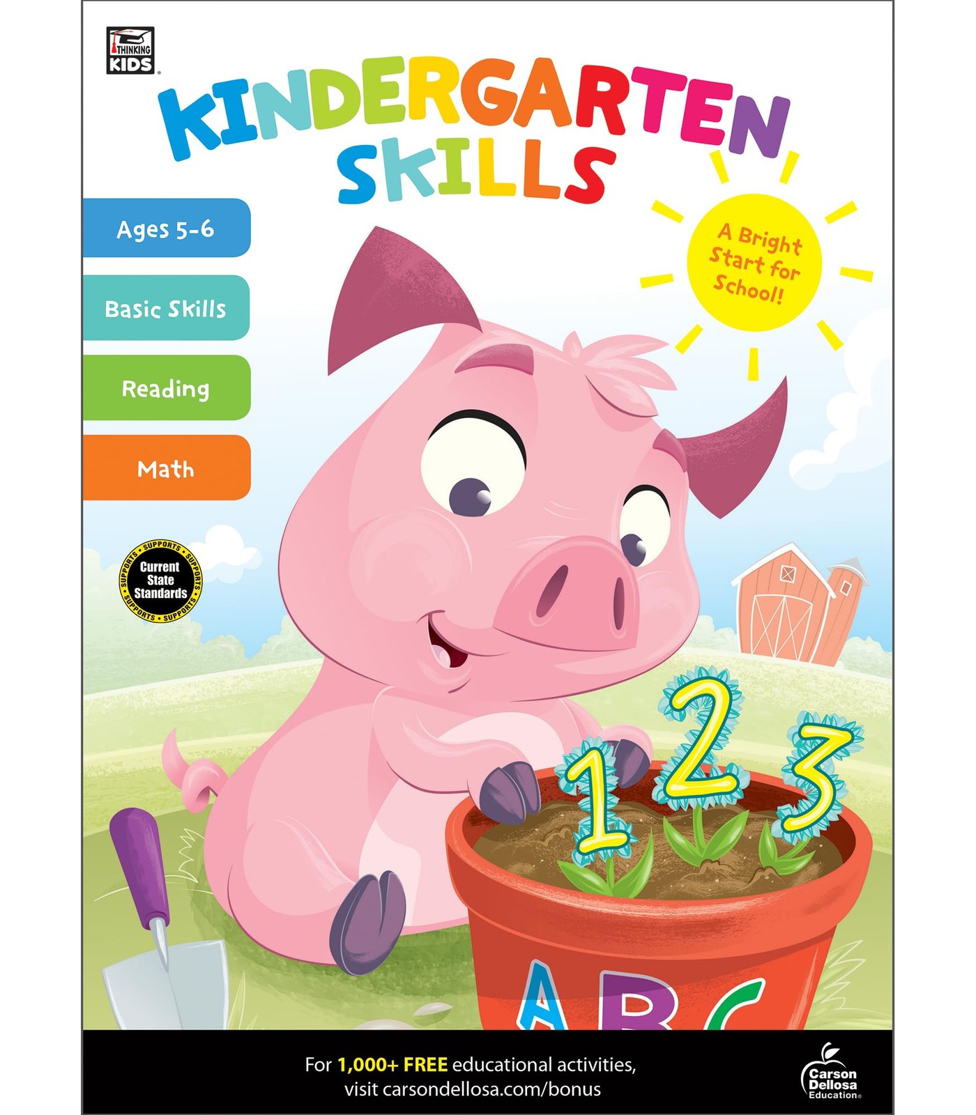 Carson Dellosa — Kindergarten Skills Workbook for Kindergarten, 320 Pages