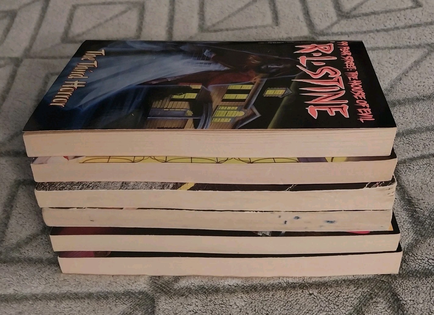 6 R.L. Stine Book Lot – Multiple Titles. See Pics and Description. Used.