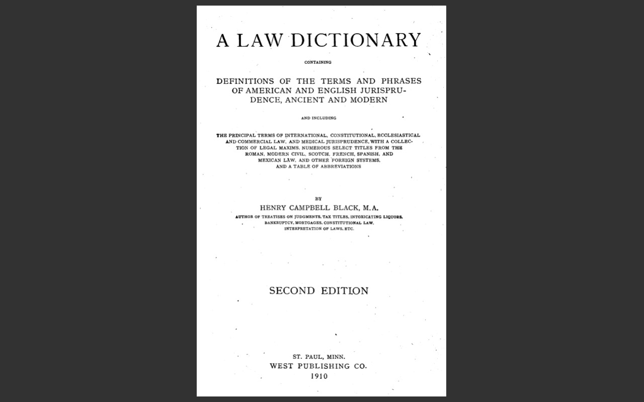 BLACK&rsquo;S LAW DICTIONARY, 1st Edition 1891 and 2nd Edition 1910 Law Book on CD-ROM