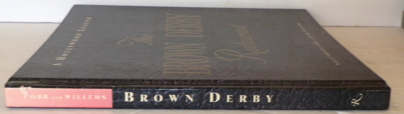 Hollywood Restaurant Cookbook BROWN DERBY Illustrated History SIGNED Sally Cobb